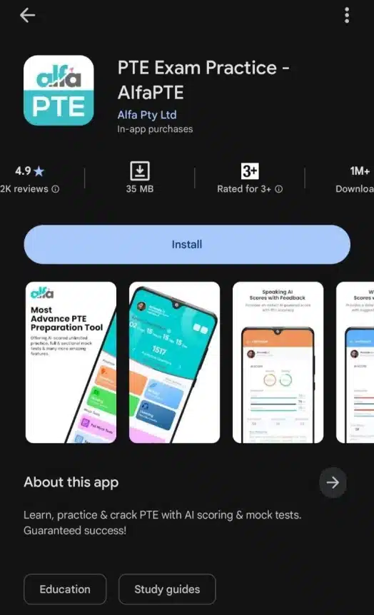 PTE Exam Practice AlfaPTE - Apps on Google Play
