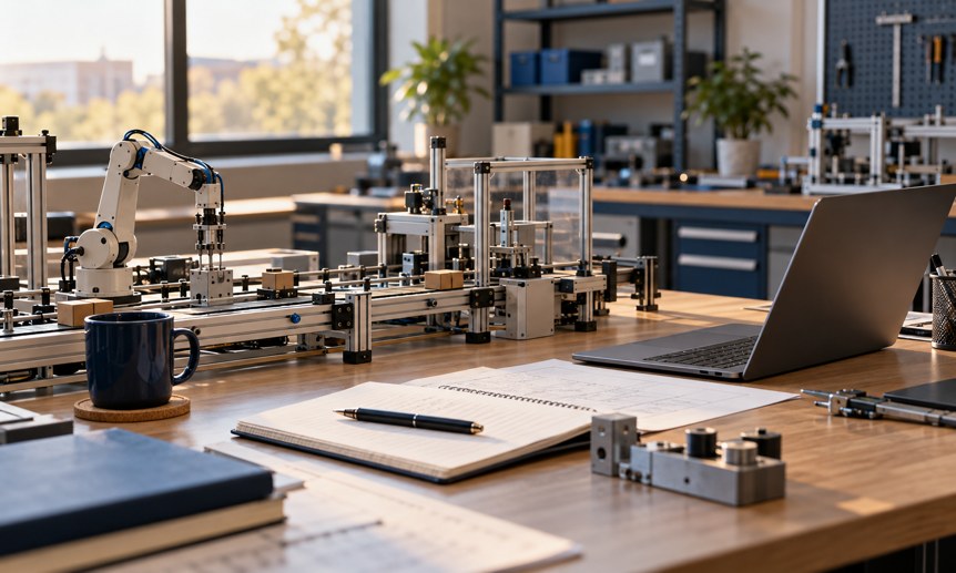 محیط پژوهش مهندسی صنایع با مدل خط تولید